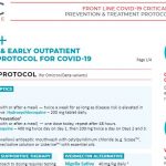 Protocole prévention/traitement précoce qui a servi de base à de nombreux collectifs – https://covid19criticalcare.com/covid-19-protocols/i-mask-plus-protocol/