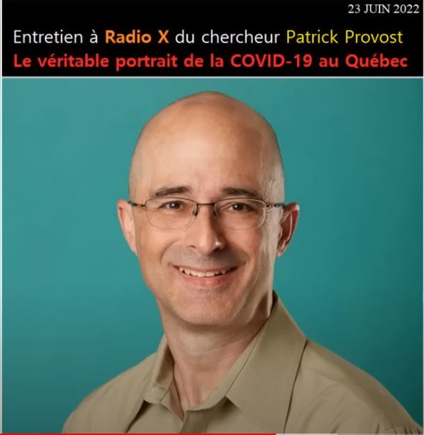Lire la suite à propos de l’article Le véritable portrait de la Covid-19 au Québec. Entretien à Radio X du chercheur Patrick Provost -RADIO X
