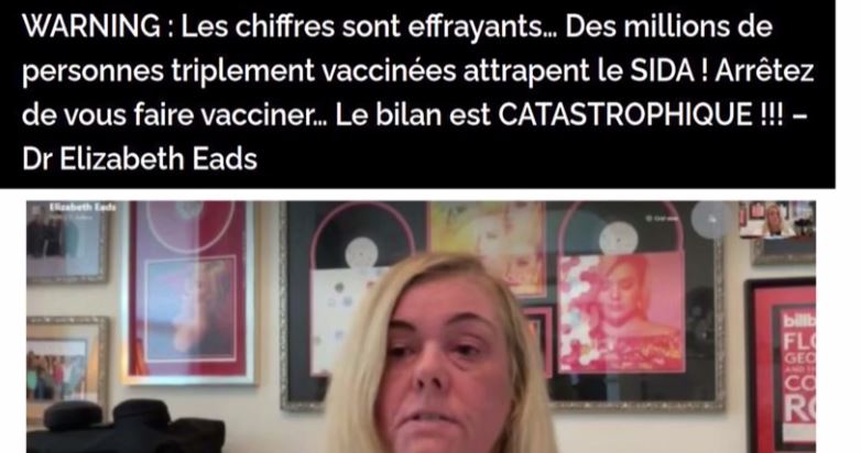 You are currently viewing Dans le « Vaccin » Covid il y a le SIDA… Dr Elizabeth EADS