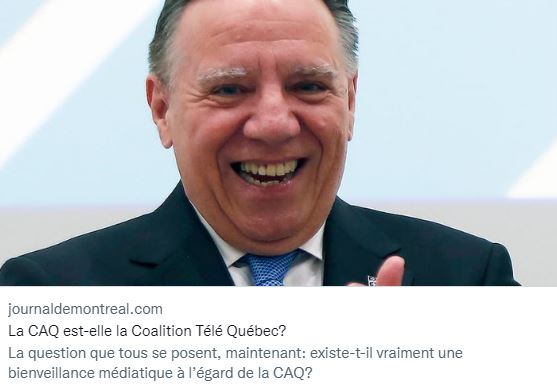 Lire la suite à propos de l’article La CAQ est-elle la Coalition Télé Québec ? – Le journal de Montréal